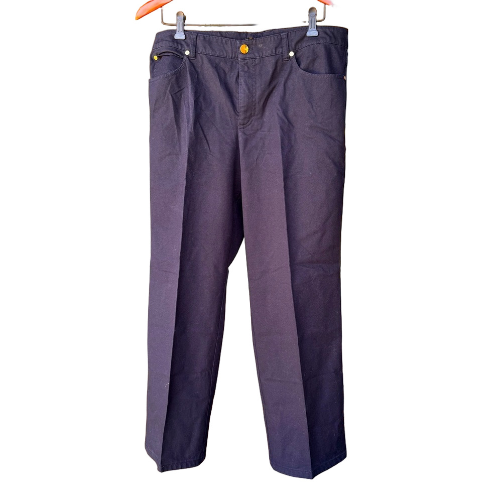 Escada dark blue men’s straight leg pants 95%‎ Cotton 5% Elastane Classy